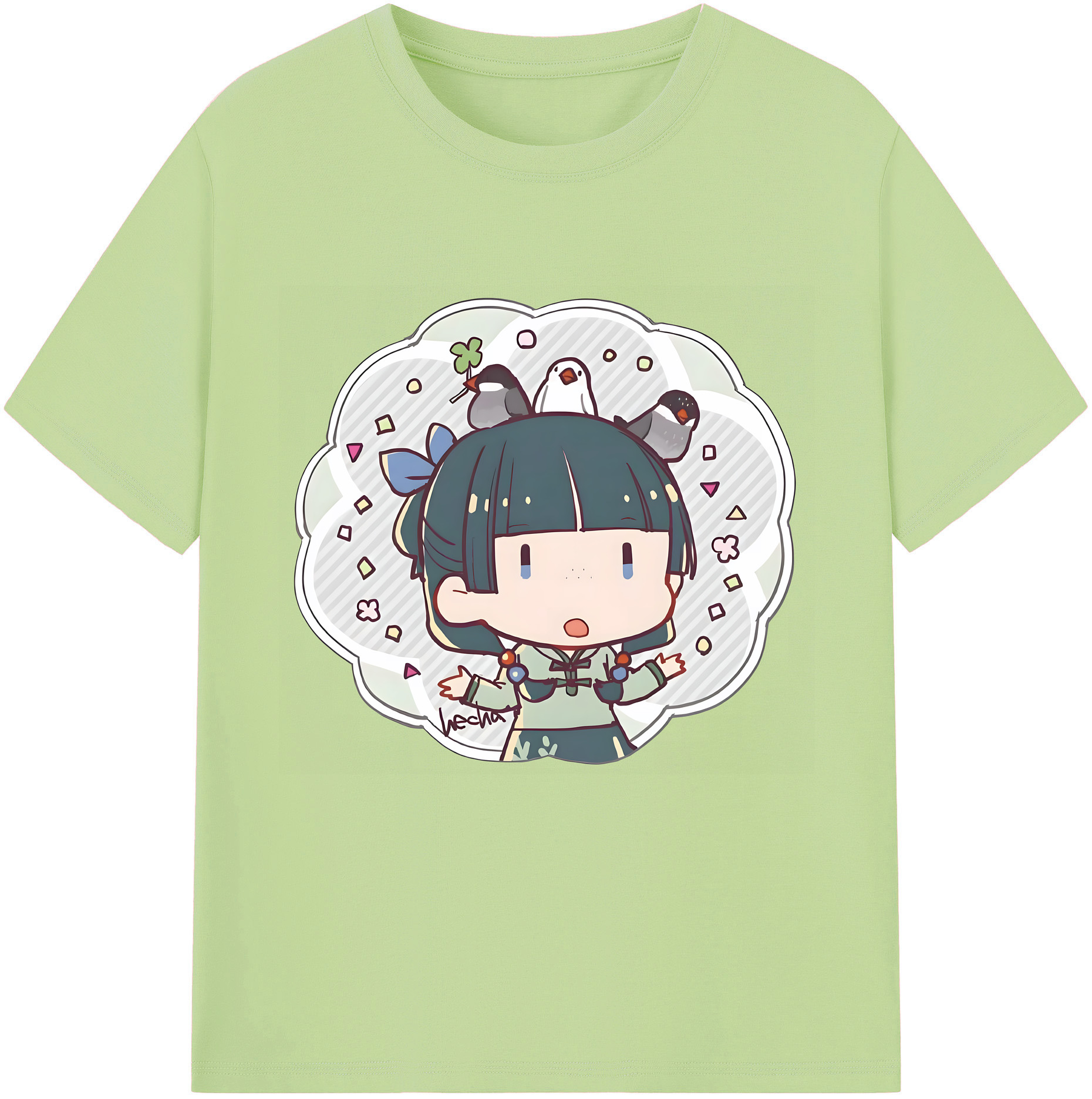 （画像用） 薬屋のひとりごと The Apothecary Diaries 綿100％半袖Tシャツ（フロントプリント）